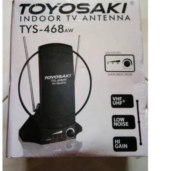 ❋ Original antena tv led dalam indoor digital toyosaki TYS-468 + booster kualitas terbaik 30DB ℮