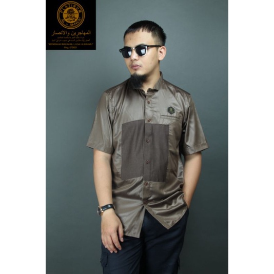 Kemeja Koko Lengan Pendek Al Amwa Platinum - Kemko Al Amwa Lengan Pendek Platinum - Kurta Koko Al Am