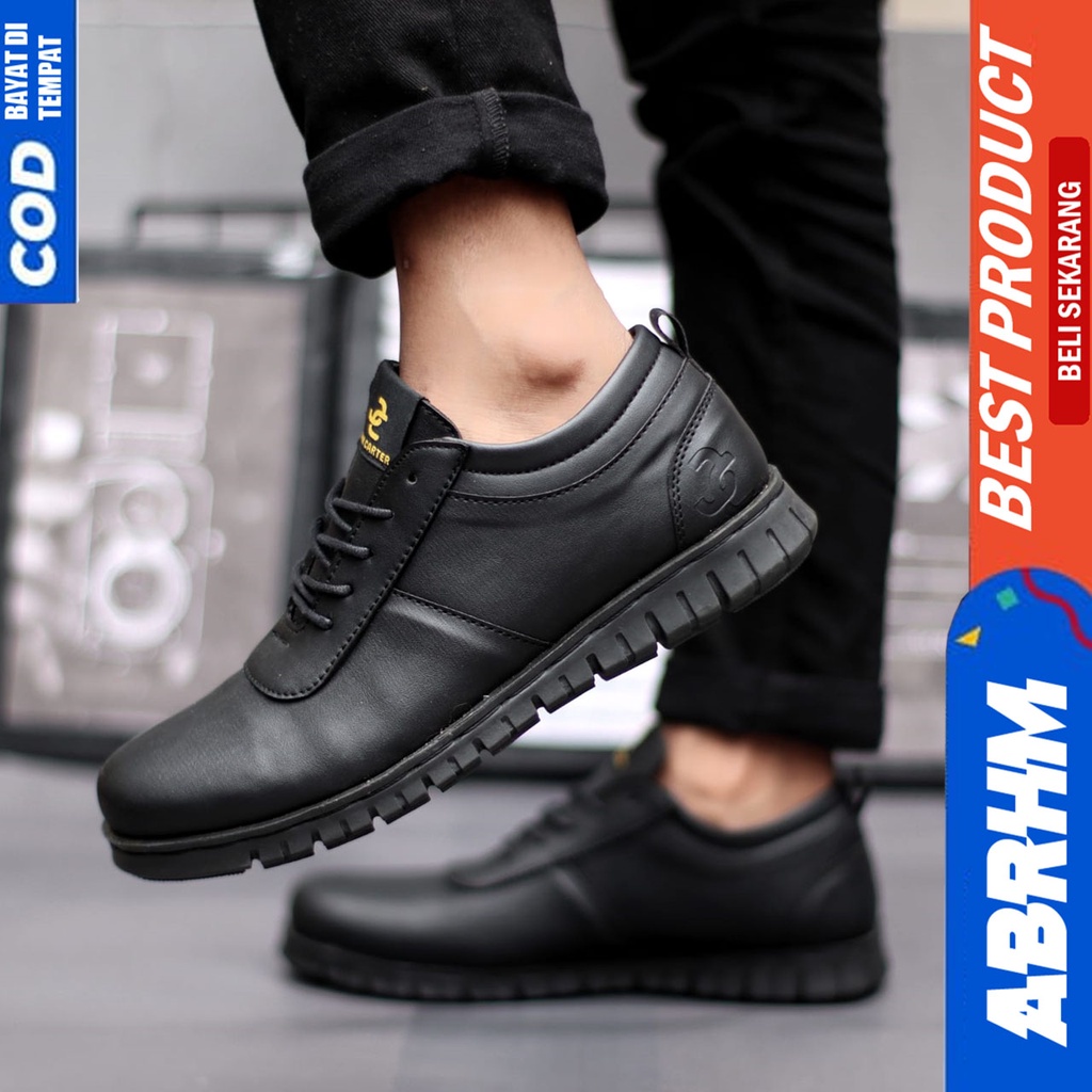 Sepatu Formal Oxfrod Pria Pantofel Hitam Casual Kerja Kantor Abrhm Colline