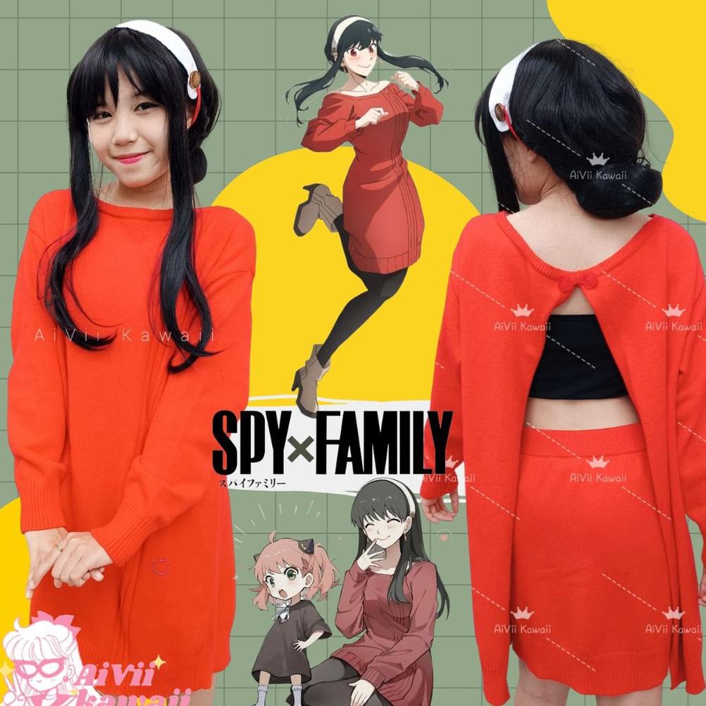PROMO GILA KOSTUM COSPLAY SPY X FAMILY YOR FORGER DAILY termurah