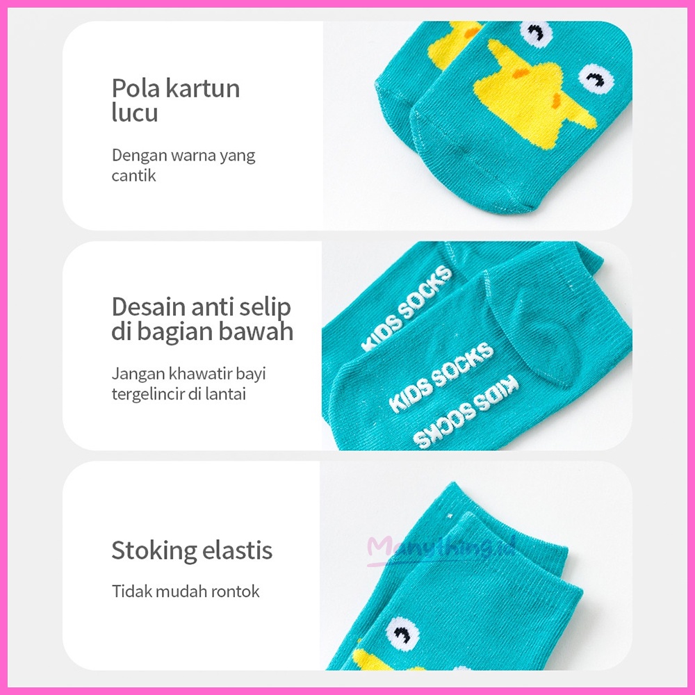 Kaos kaki bayi / kaos kaki anak / kaos kaki anti slip CUTE ANIMAL / baby socks / Kaos Kaki Penghangat / Karakter Lucu / Warna Warni / Kaos Kaki Import