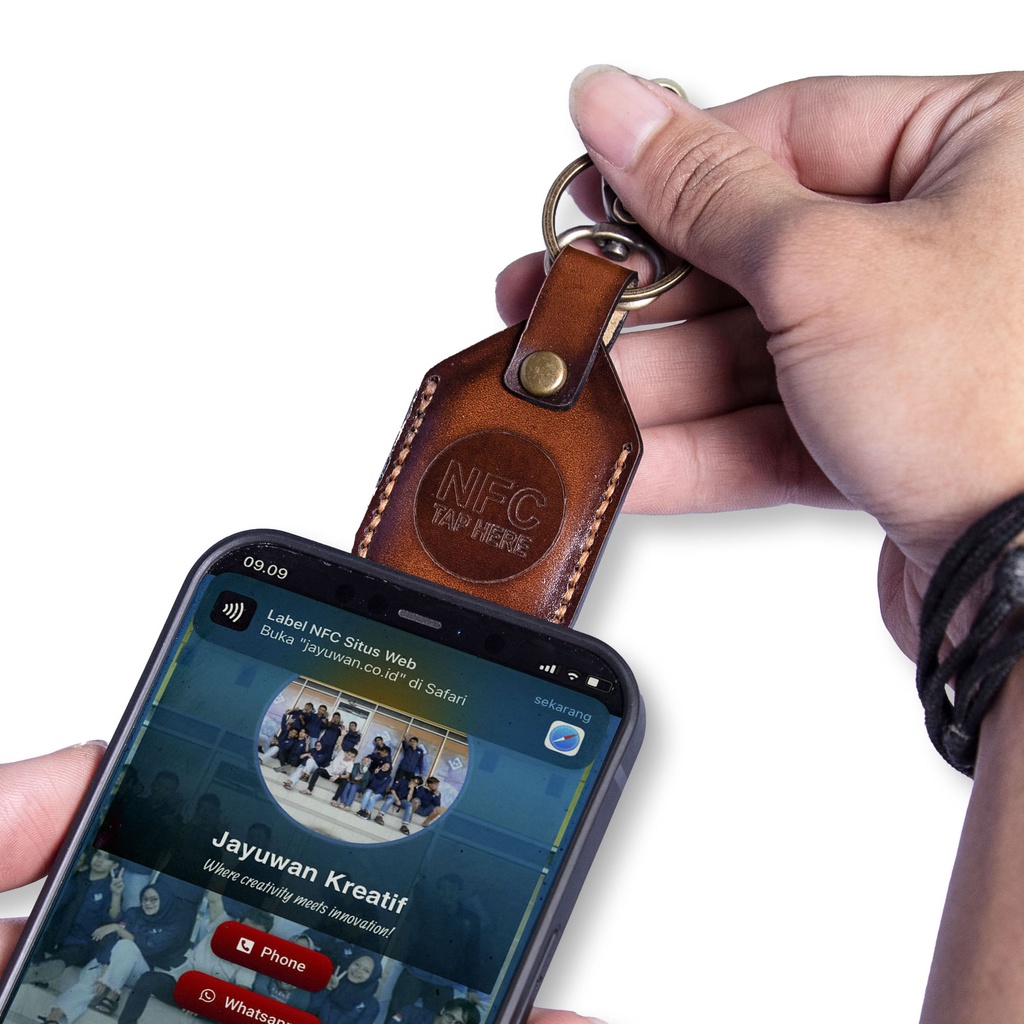 Jayuwan Smart Keychain Leather SKL