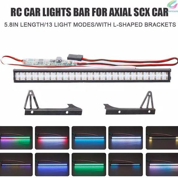 led rc car strobo flashing running lampu for rc axial traxxas hsp truck miniatur