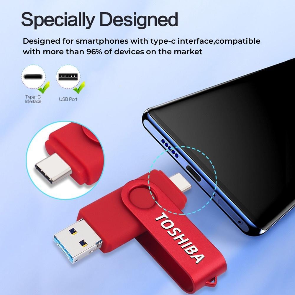 TOSHIBA FLASHDISK  LARGE CAPACITY  TYPE C 32GB/64GGB/128GB/256GB/512GB/1TB/2TB FLASH DRIVE TRANSMEMORY USB FLASH MEMORY USB 2.0