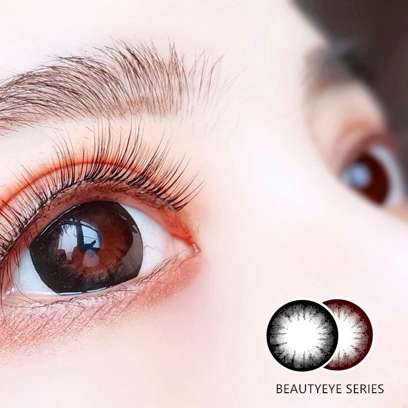 [✅COD] MYSTICEYES SOFTLENS BIG EYES SERIES BLACK COFFEE Lensa Kontak 14.5MM (NORMAL)