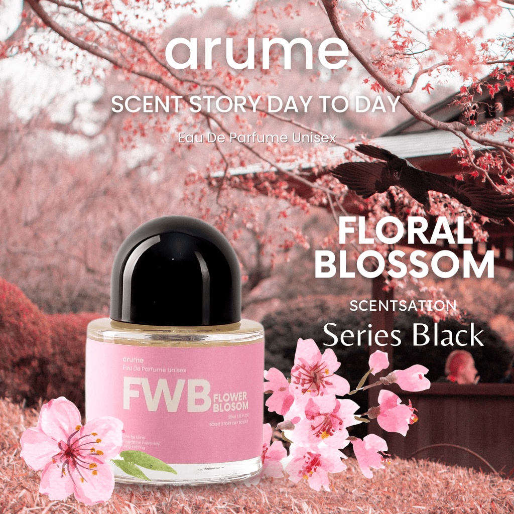 Arume Farfum Wanita Wangi Chery Blossom Aroma Flower Blossom Farfum Anti Bau Badan Rekomendasi Parfu