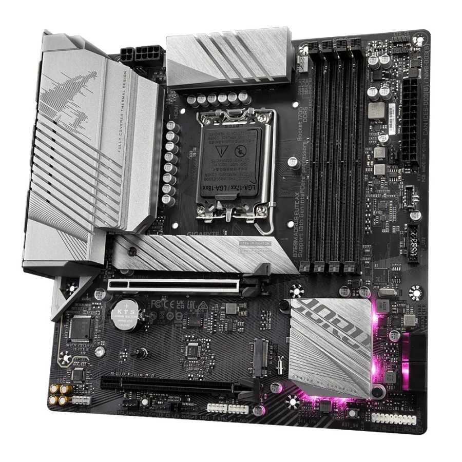 GIGABYTE B760M AORUS ELITE AX DDR5 (Socket LGA 1700, Gen 12, Gen 13)