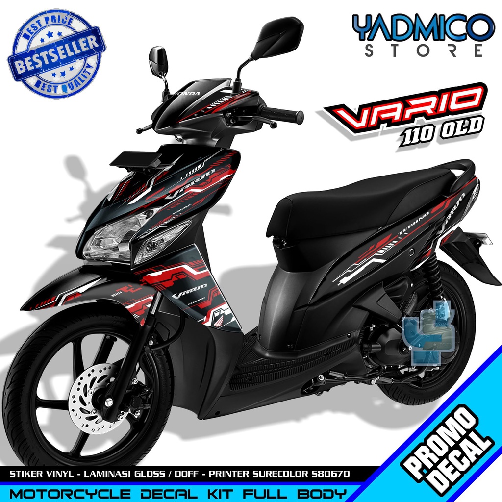 Decal Vario 110 Carbu Full Body - Stiker Vario 110 Karbu Full Body - Decal Hologram Vario 110 Karbu 