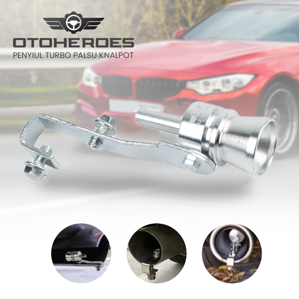 OTOHEROES Penyiul Turbo Palsu Knalpot Mobil Whistler Exhaust Muffler