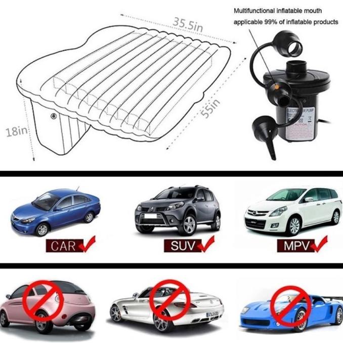 Matras Kasur Angin Mobil Innova Reborn / Car Air Bed Free Pompa