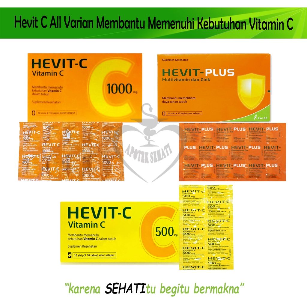 Hevit C Plus Suplemen Kesehatan Multivitamin Daya Tahan Tubuh