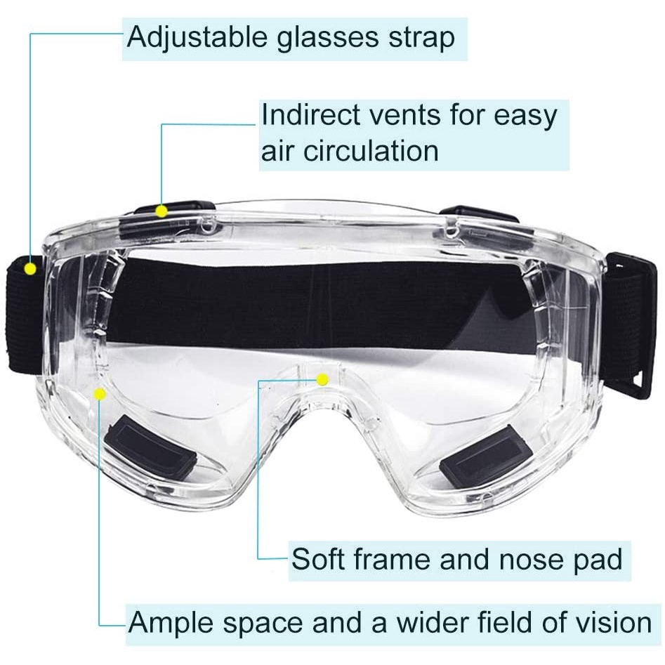 YGRETTE - KACAMATA Safety Googles Work Laboratory Eyewar KACAMATA KERJA GERINDA GERGAJI LAS