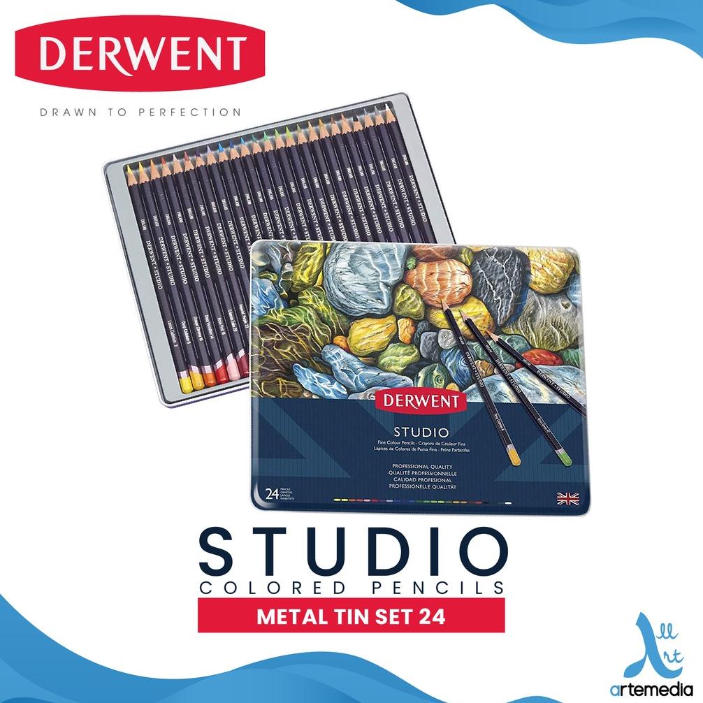 

Pensil Warna Derwent Studio 24 Pencil Color Metal Tin Set