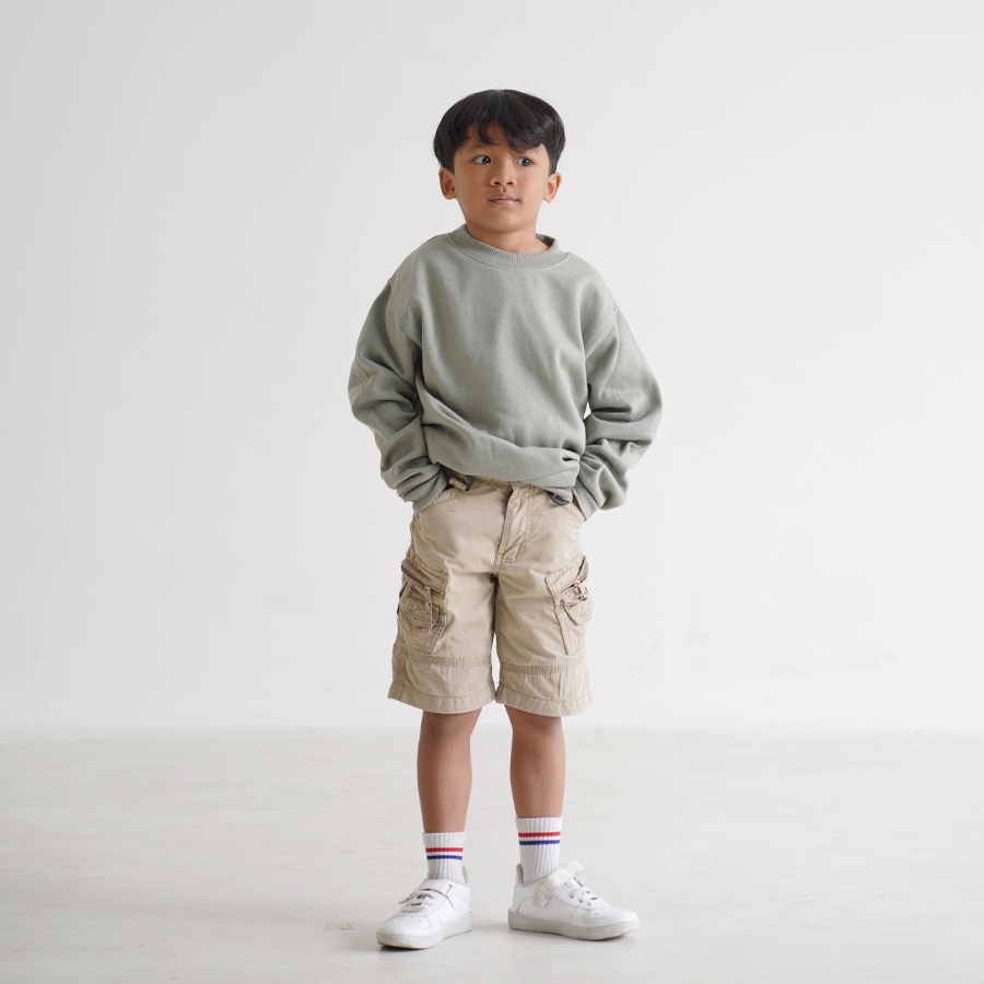 HOODIE GOODIE Kids Sweater Sage