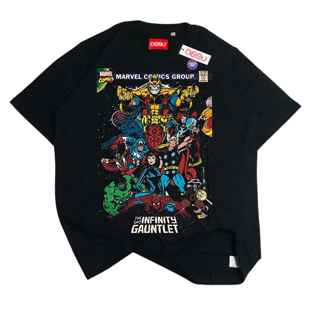 T-shirt Marvel Comics Hanes – Noir, Taille L, Motif Drip Pool (neuf Avec étiquettes)