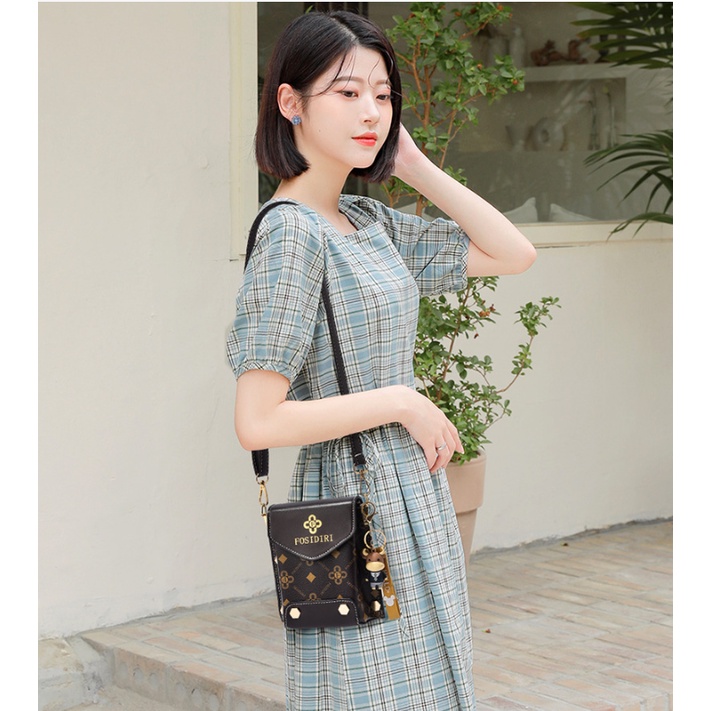 Tas Sling Bag Korea Impor Tas Wanita Tas Kecil Fashion Pola Tas Kurir Tas Kecil Mini Bag Tas Wanita Terbaru Tas Selempang Wanita Korea Tas Selempang Handbag Tas Bahu