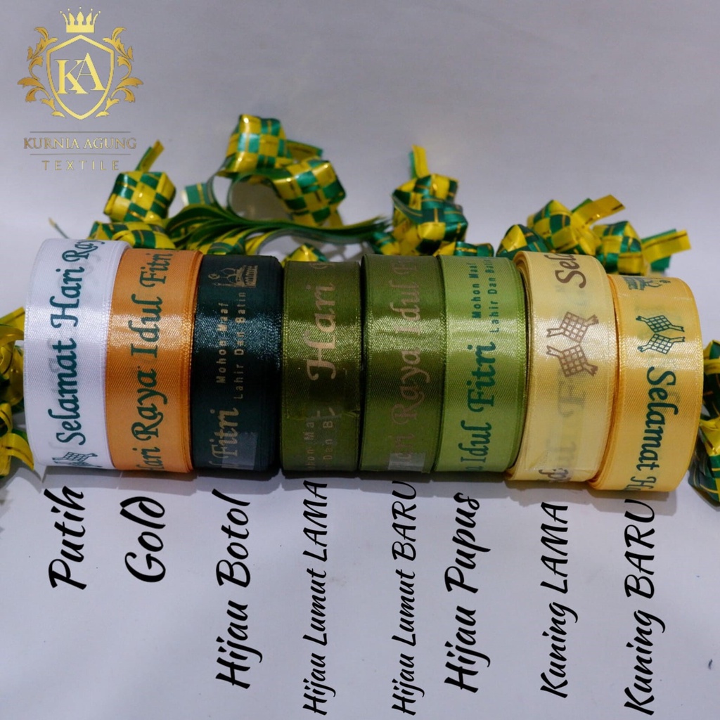 Pita Satin Hari Raya Idul Fitri Lebaran Hampers Parcel Dijual Per ROLL