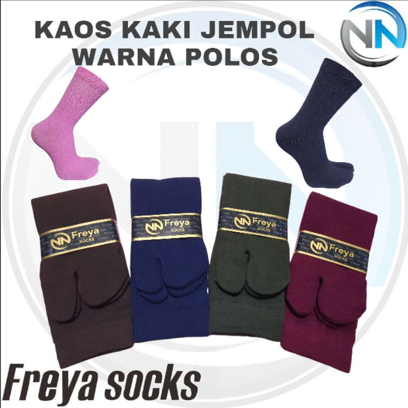 Nnfreya Kaus kaki muslimah kaus kaki jempol nylon