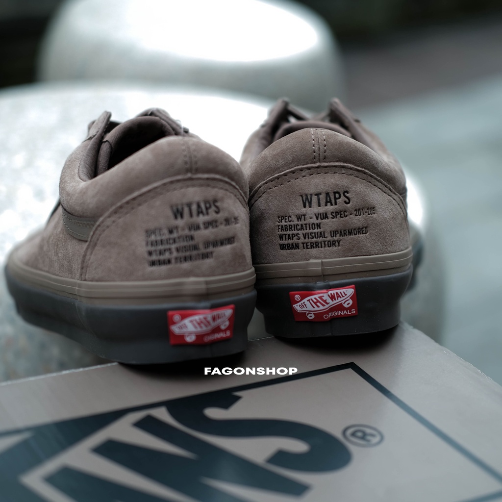 VANS OLDSKOOL VAULT OG LX X WTAPS &quot;BONES COYOTE&quot; BROWN ORIGINAL 100%