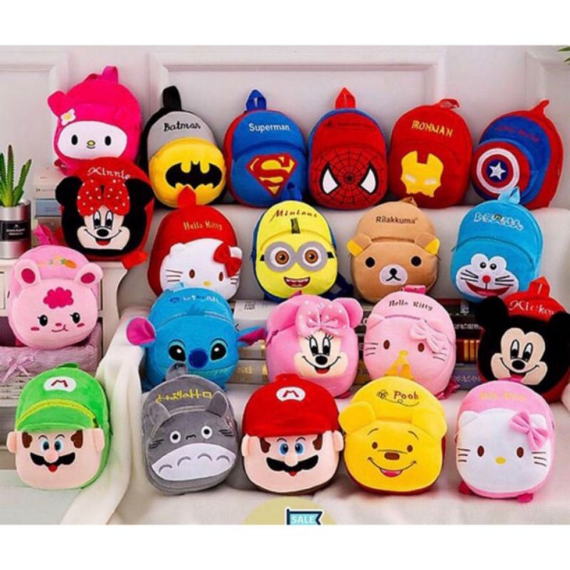 TAS RANSEL ANAK ANAK KARAKTER / TAS SEKOLAH BAHAN BAGUS