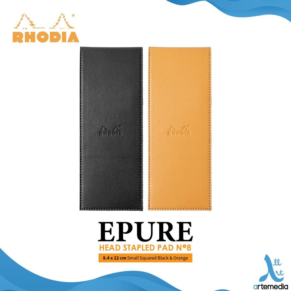 

Buku Catatan Rhodia Epure 8,4x22cm Head Stapled Pad N8 Notepad