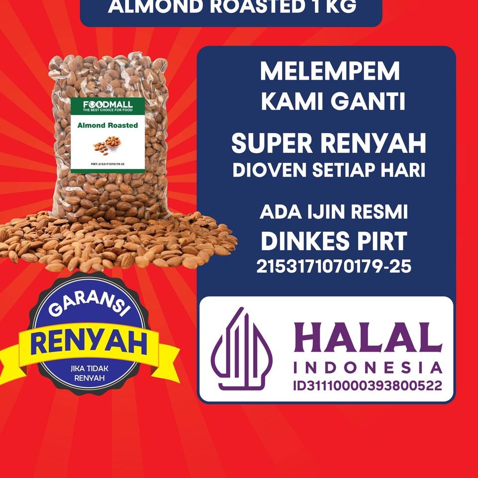 

♘ Almond Roasted SUPER 1 Kg ✵