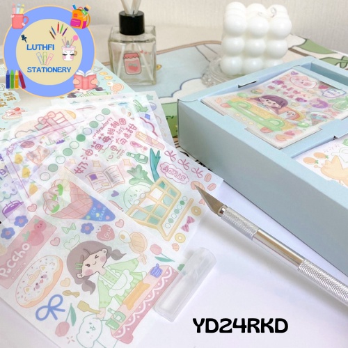 

Sticker Box YD24RKD Stiker Stiker + Cuter Pen