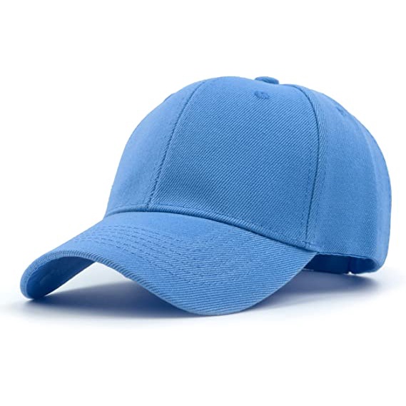 Topi Pria dan Wanita Polos Topi Baseball Caps Distro Murah Warna Biru Baby