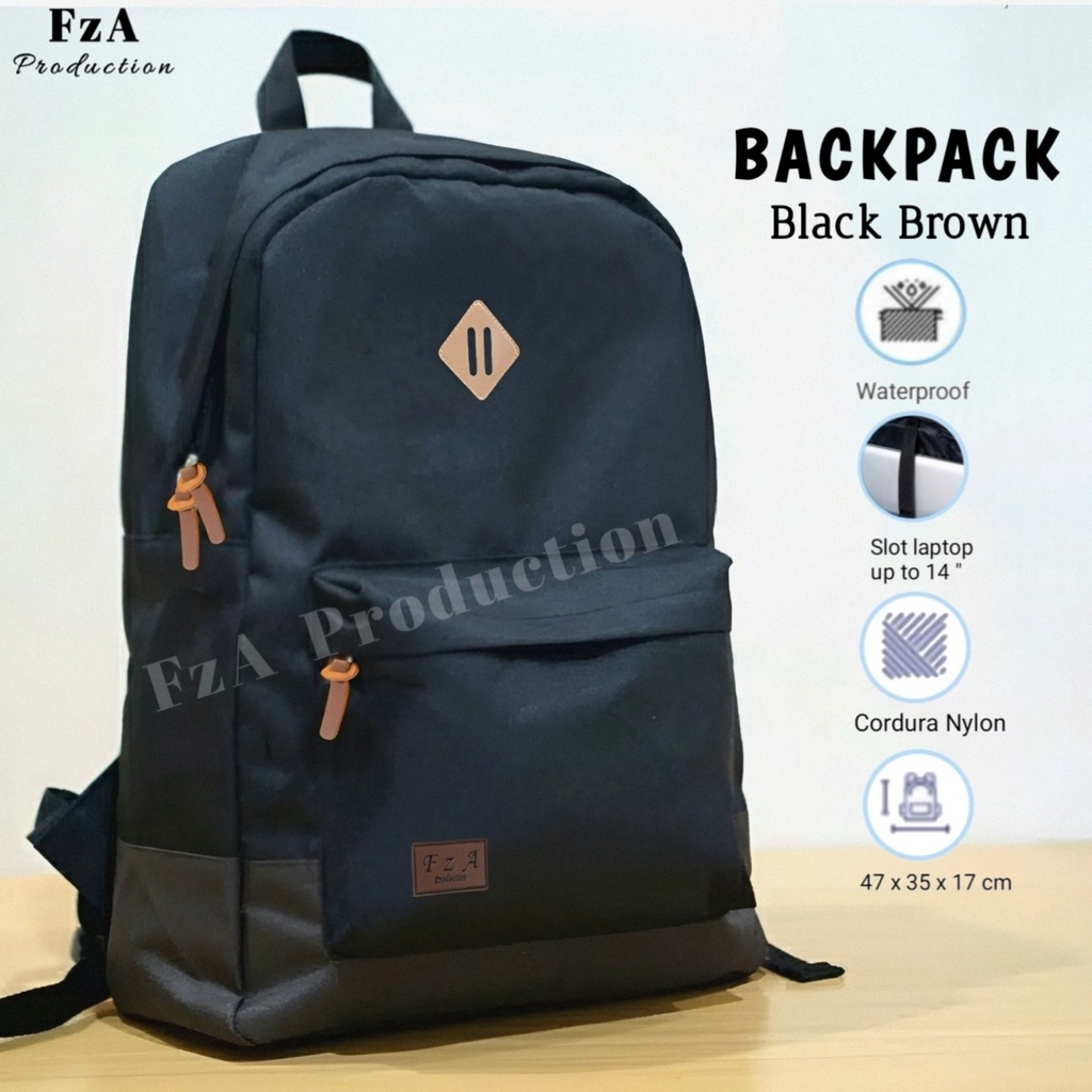 Tas Ransel Gendong Laptop Distro Sekolah Kuliah Pria Wanita Backpack  Murah Original FzA FREE Jam Tangan Dompet