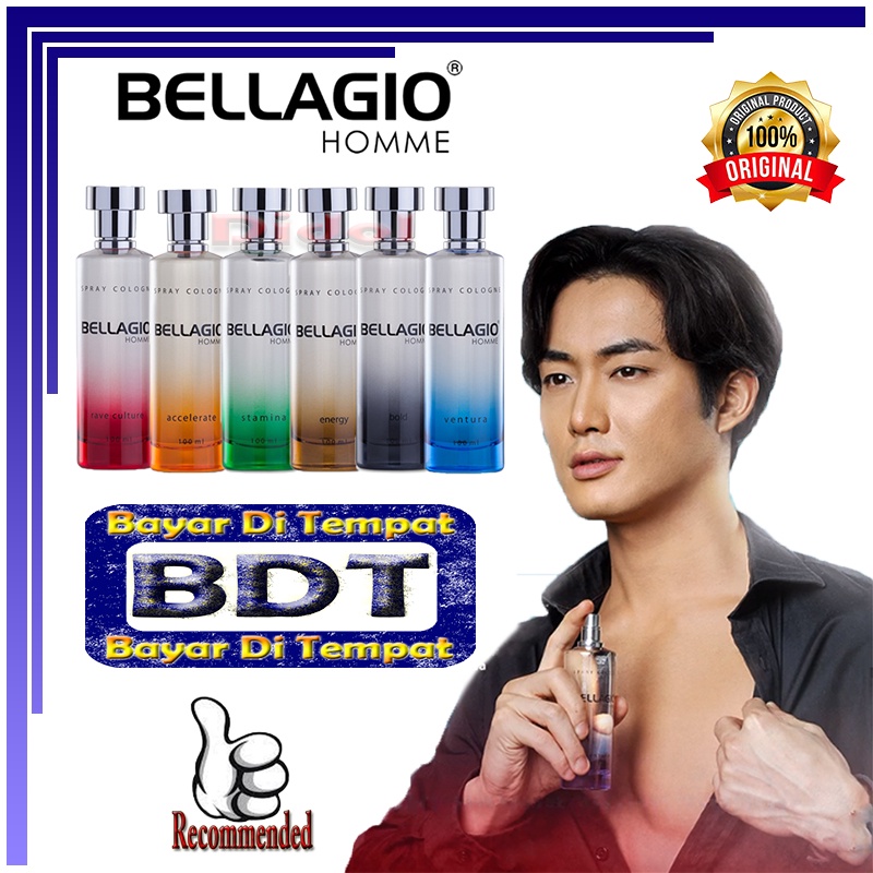 Bellagio Spray Cologne 100ml Aroma Maskulin Parpum Pria Ori Tahan Lama 24 Jam Parfum Pria Tahan Lama