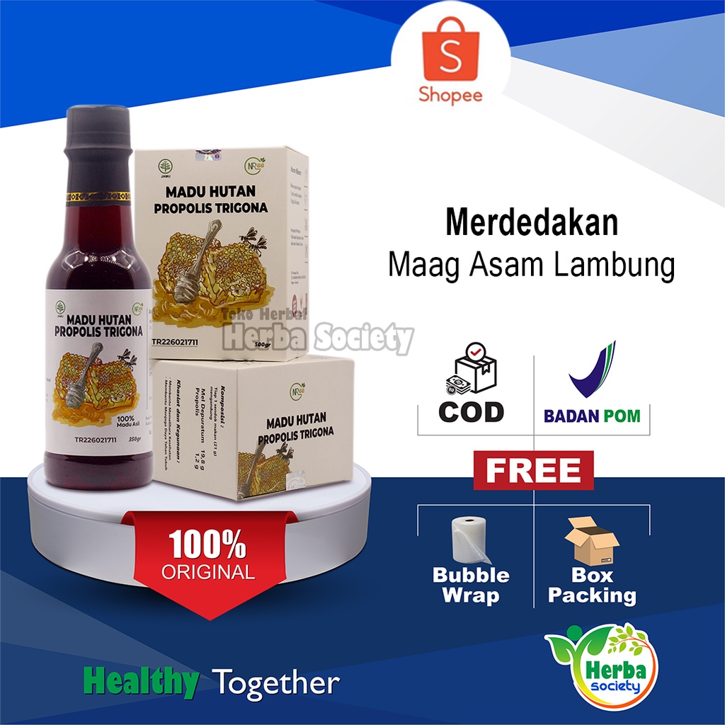 MADU HUTAN PROPOLIS TRIGONA Obat Asam Lambung Madu Hutan Ekstra Herbal Asam Lambung Original Bpom