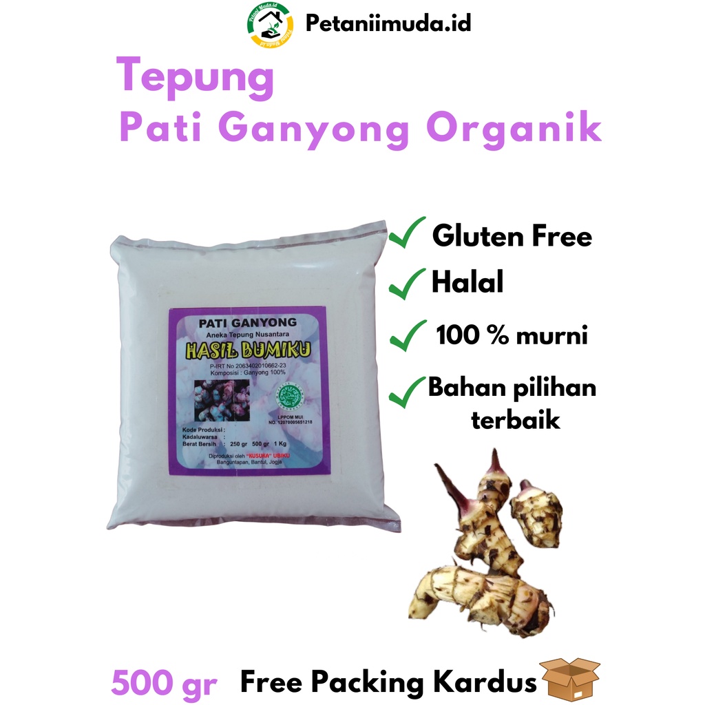 

Tepung Pati Ganyong Organik kemasan 500 GRAM/Pati Ganyong Organik kemasan 500 GRAM/Tepung Gluten Free organik