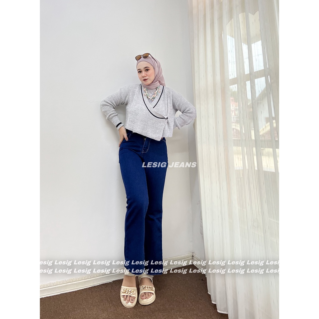 HIGHWAIST JEANS CUTBRAY WANITA [ Twelve ]