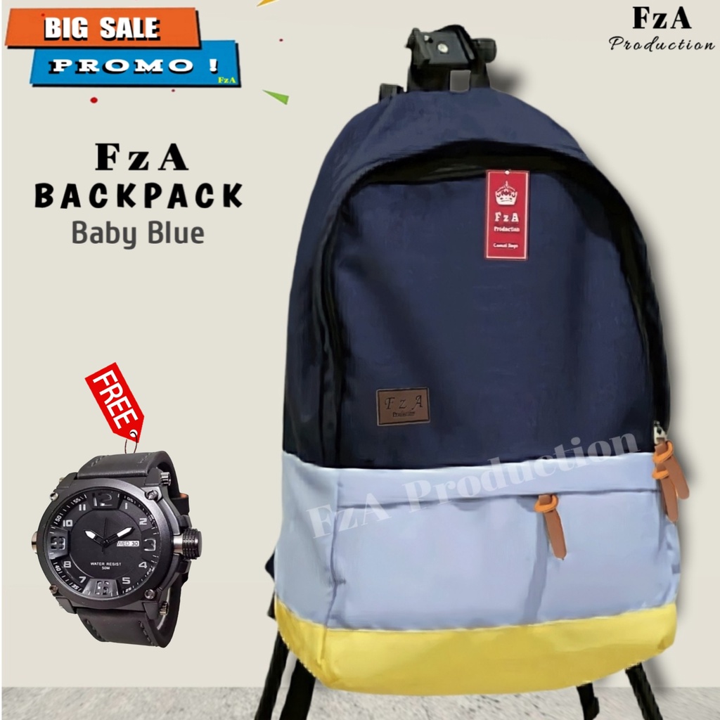 Tas Ransel Punggung Distro Casual Pria Wanita / Tas Ransel Laptop Backpack Tas Ransel Distro sekolah kuliah Kerja Tas Pria Wanita Backpack Tas Ransel Laptop Original FzA - BBQS