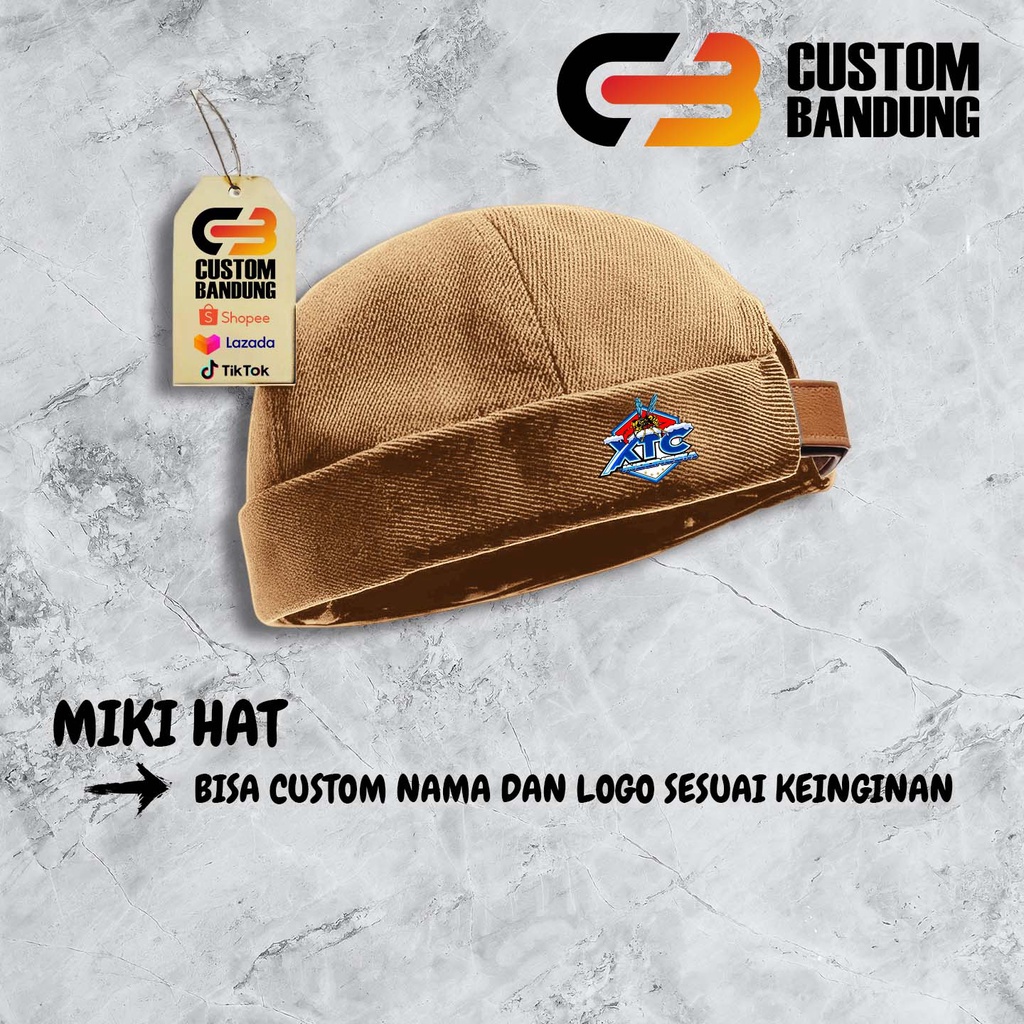 Topi Miki hat XTC 3 Miki Hat Peci Miki hat Topi Miki hat Anak &amp; Dewasa Topi Brimless Premium