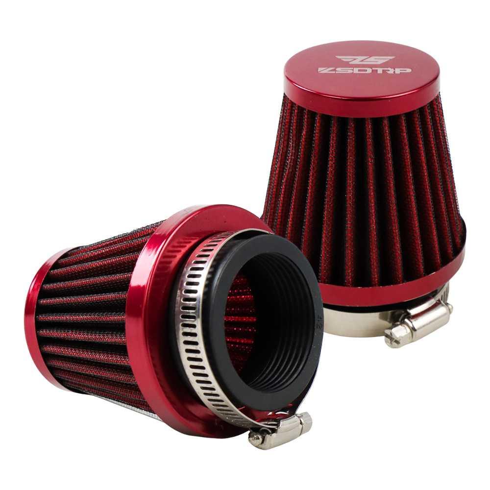 Filter Udara Karburator Motor Universal Pipa Intake 42 mm - SC42 - Red