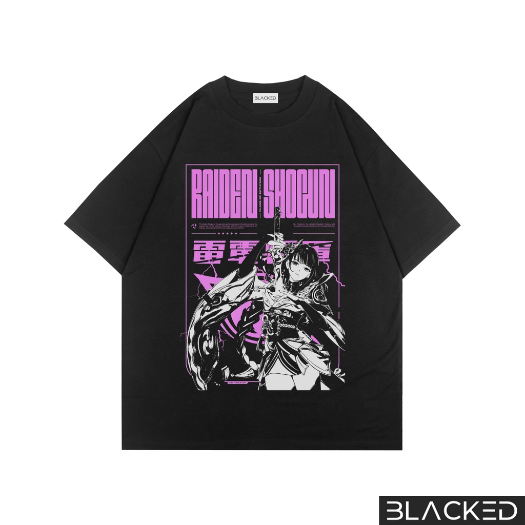 KAOS OVERSIZED RAIDEN SHOGUN I / OVERSIZE TEES / BAJU OVER SIZE GENSHIN IMPACT