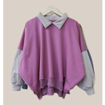 COLLAR XXXL Batwing Oversize Bigsize | Sweater Jumbo Kerah Collar Wanita Oversize