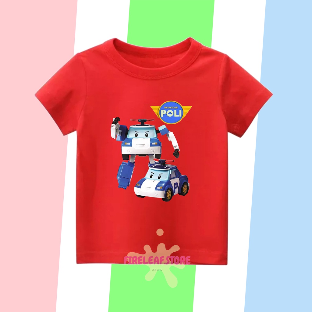 BAJU KAOS ANAK ROBOCAR POLI TERPOPULER