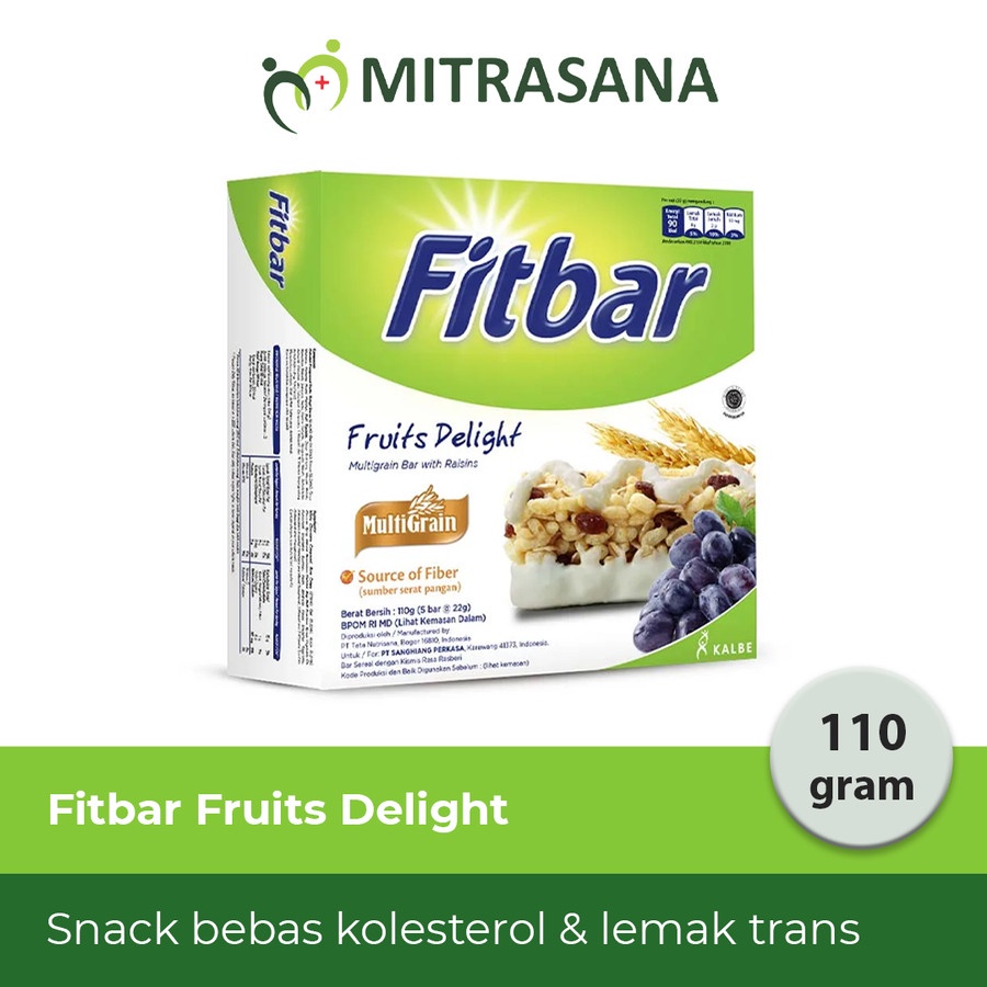 

Fitbar Fruits Fitbar Kacang Rasa Kismis Raspberry 5 X 25 Gr