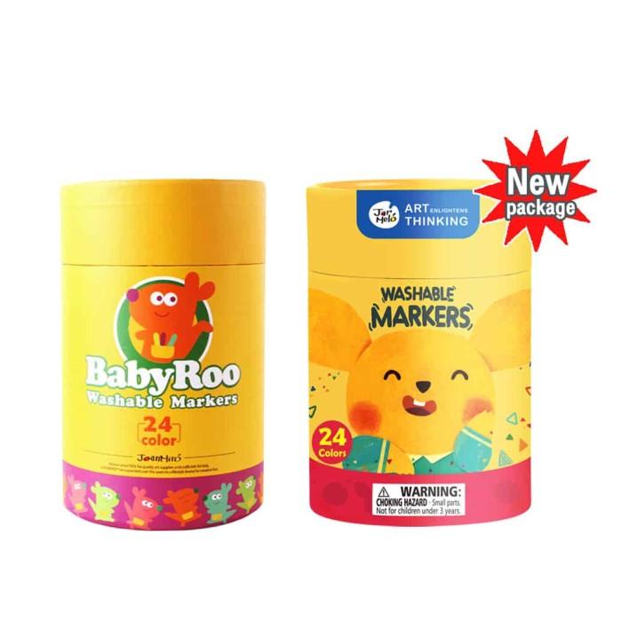 

Joan Miro Babyroo Washable Markers 24 Colors Spidol Warna Anak