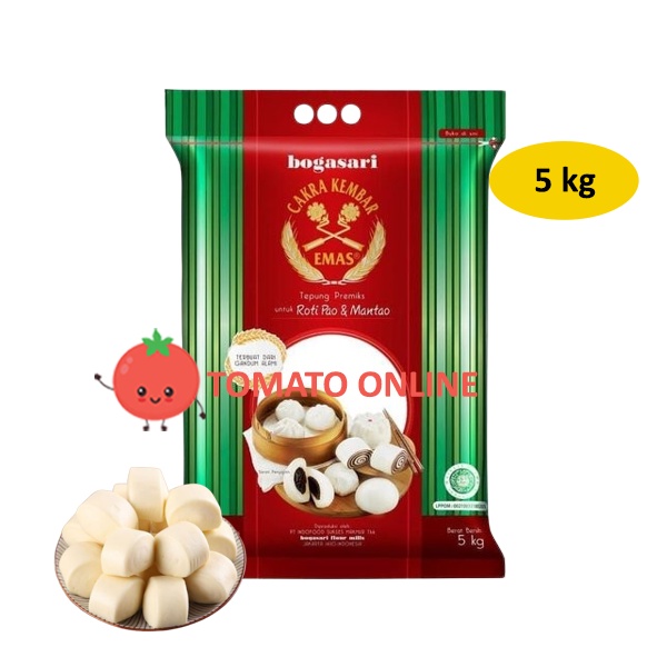 

Cakra Kembar Emas / Tepung Terigu Roti Pao & Mantao / 5 kg [ Hijau ]