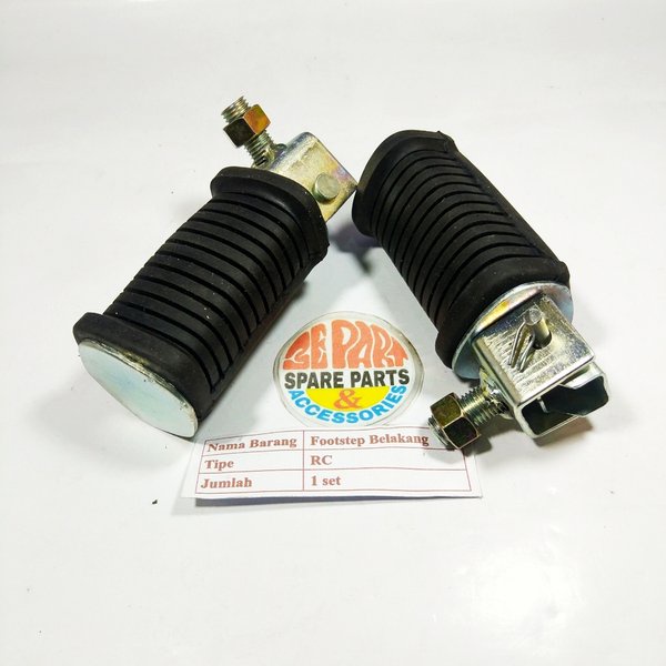 Step Belakang Rc Bravo Tornado Rc100 Crystal Pushstep Foot Step Suzuki Plus Baut Limited Langka
