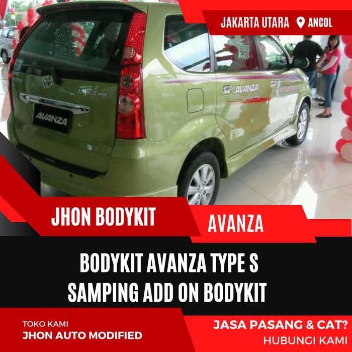 BODYKIT AVANZA TYPE S SAMPING ADD ON BODYKIT AVANZA TIPE S SIDE SKIRT