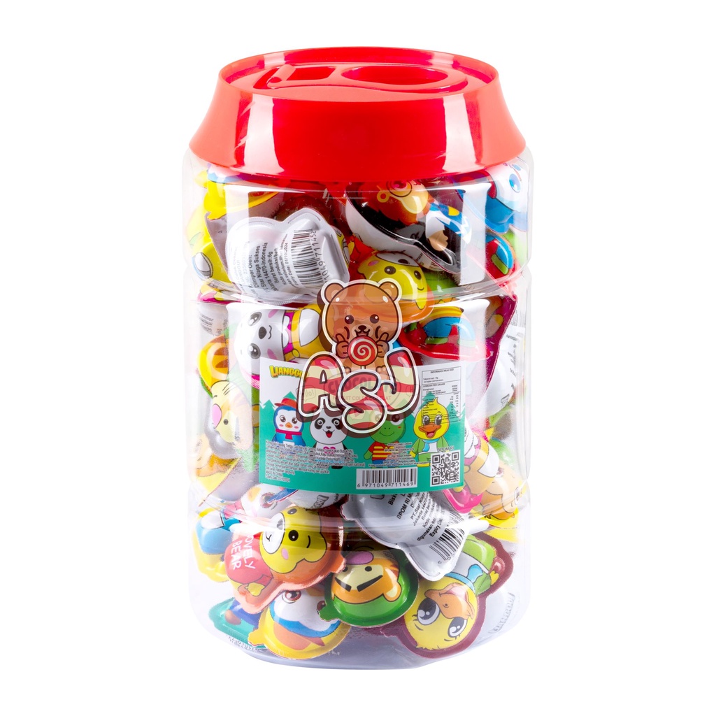 

LIANGGUI CHOCOLATE BISKUIT COLEK BENTUK BONEKA ISI 60 X 6 GR