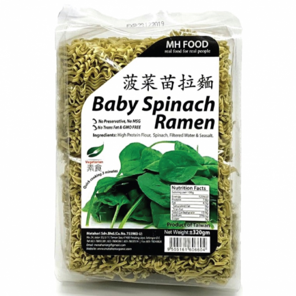 MH Organic Baby Spinach Ramen 200gr