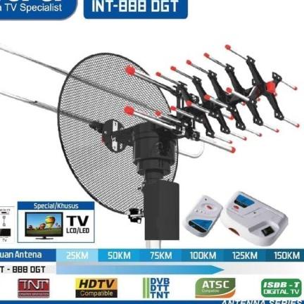 ➲ ntra INT-888 DGT Antena digital TV outdoor Remote FOR tabung & LED TV ori ➴