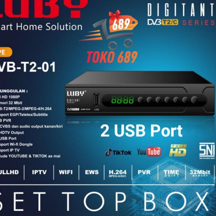 ⅍ Set Top Box Tv Digital Luby T2-01 / Receiver Tv Digital Luby ➱