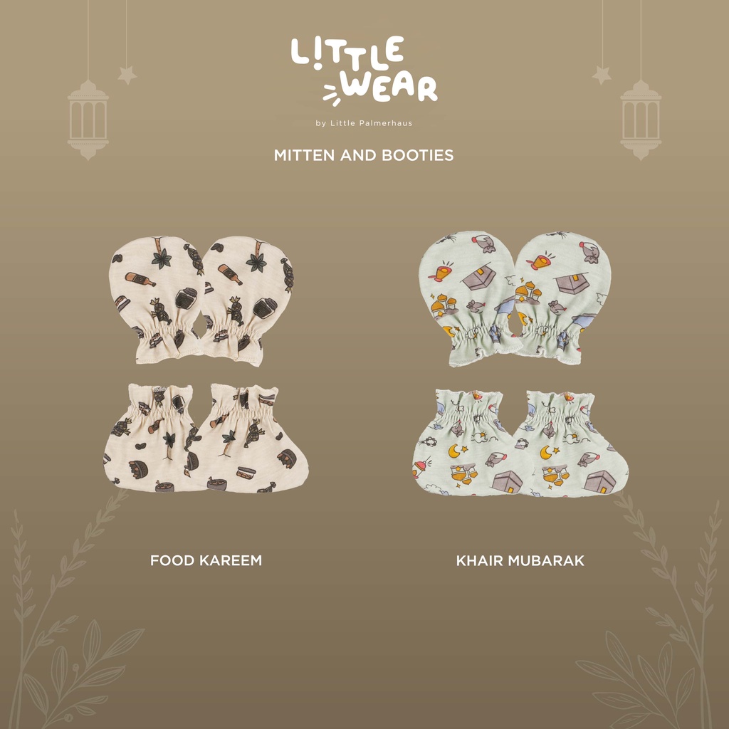 Little Palmerhaus Little Wear Mittens Mitten Sarung tangan dan Booties Bayi EDISI DISNEY EDISI LEBARAN baju lebaran anak