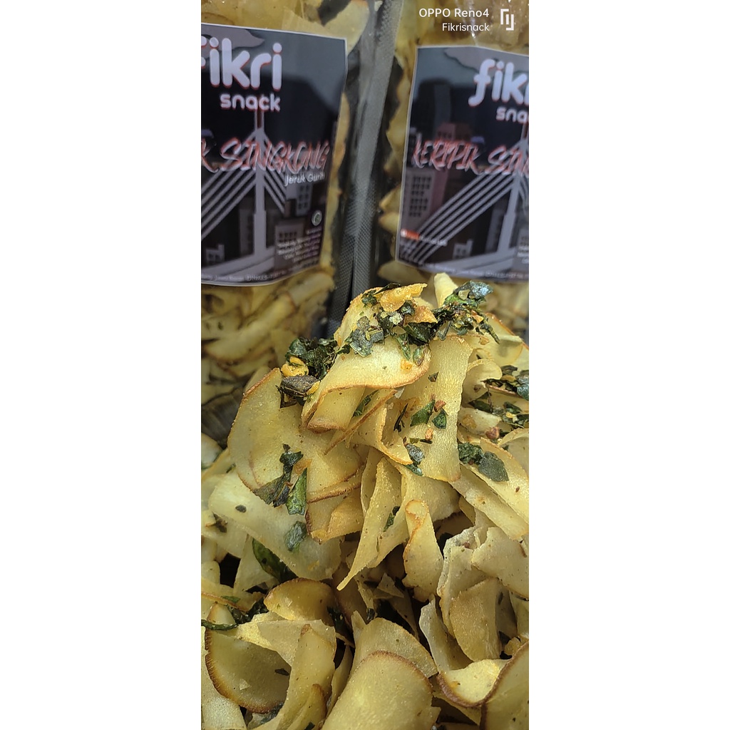 

Keripik singkong gurih daun jeruk